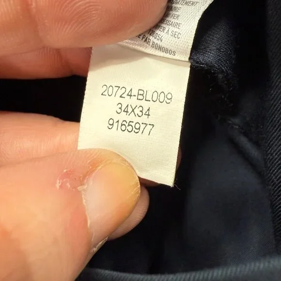 Bonobos Monday Weekday Warrior Pants Men 34 x 31* Blue Slim Fit 20724 Tapered - Picture 8 of 16